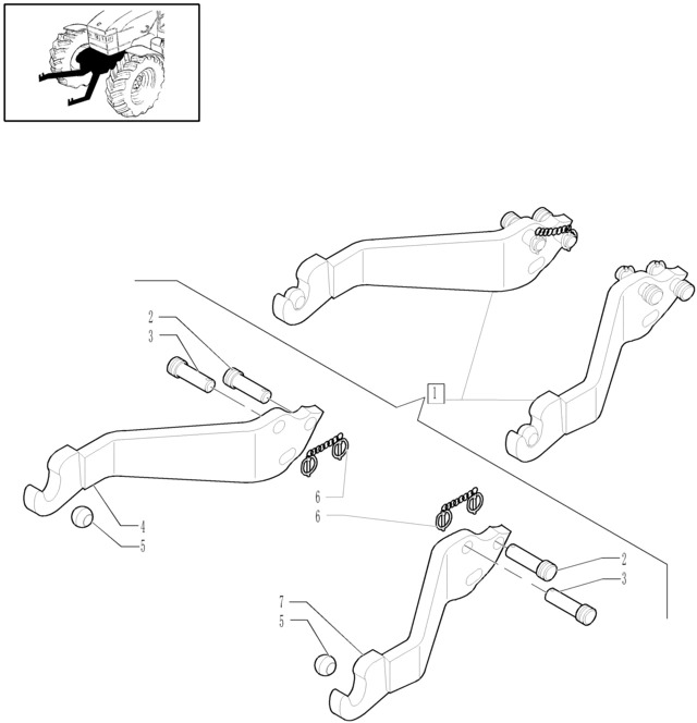 New Holland T6010 T6070 Cięgło dolne 87302186 - Frame/ Châssis pour Tracteur agricole: photos 1 New Holland T6010 T6070 Cięgło dolne 87302186 - Frame/ Châssis pour Tracteur agricole: photos 1