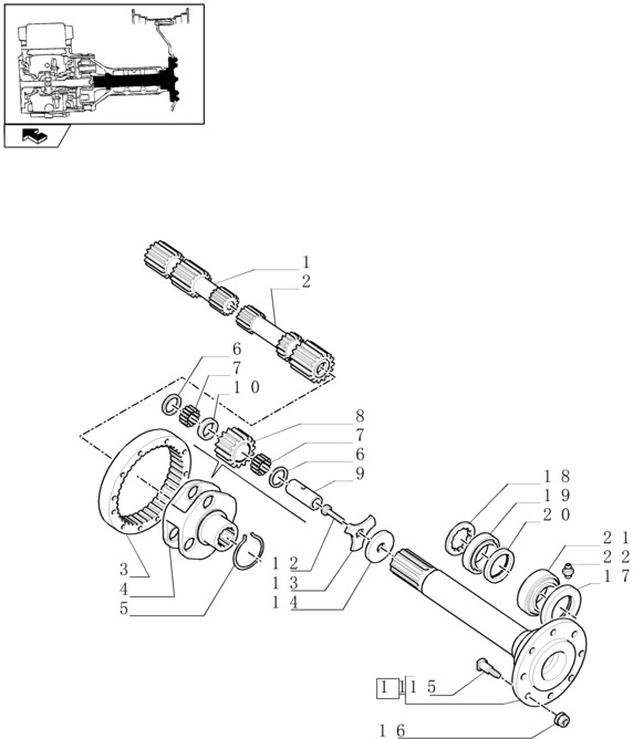 New Holland T6010 T6090 T6070 Półoś 312.00mm 5170963 - Demi arbre pour Machine agricole: photos 1 New Holland T6010 T6090 T6070 Półoś 312.00mm 5170963 - Demi arbre pour Machine agricole: photos 1
