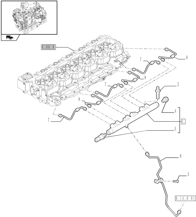 New Holland T6010 Zawór przelewowy > 1850 bar 2854543 - Préparation du carburant pour Tracteur agricole: photos 1 New Holland T6010 Zawór przelewowy > 1850 bar 2854543 - Préparation du carburant pour Tracteur agricole: photos 1