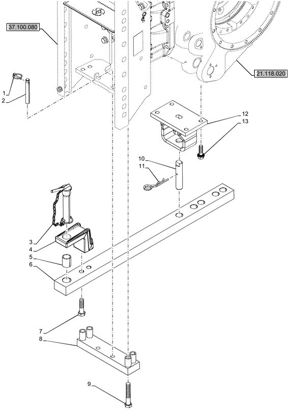 New Holland T6090 T6070 Belka zaczepowa 47691081 - Frame/ Châssis pour Tracteur agricole: photos 1 New Holland T6090 T6070 Belka zaczepowa 47691081 - Frame/ Châssis pour Tracteur agricole: photos 1