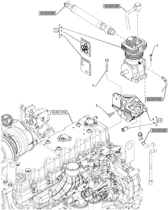 New Holland T6090 Zestaw uszczelek 47982982 - Joint moteur pour Tracteur agricole: photos 1 New Holland T6090 Zestaw uszczelek 47982982 - Joint moteur pour Tracteur agricole: photos 1