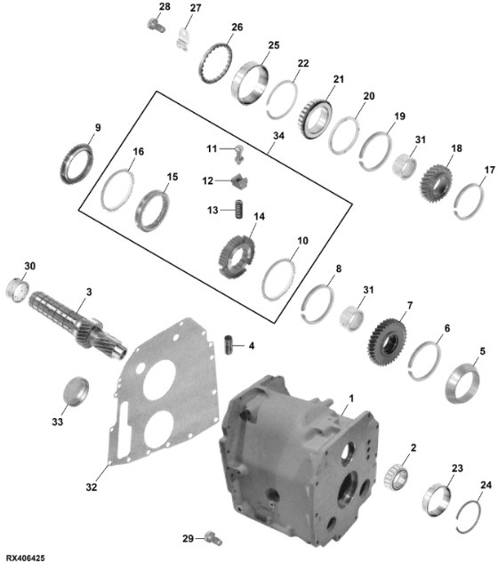 John Deere 7600 7700 7800 - obudowa RE50003 - Pièces de rechange pour Machine agricole: photos 1 John Deere 7600 7700 7800 - obudowa RE50003 - Pièces de rechange pour Machine agricole: photos 1