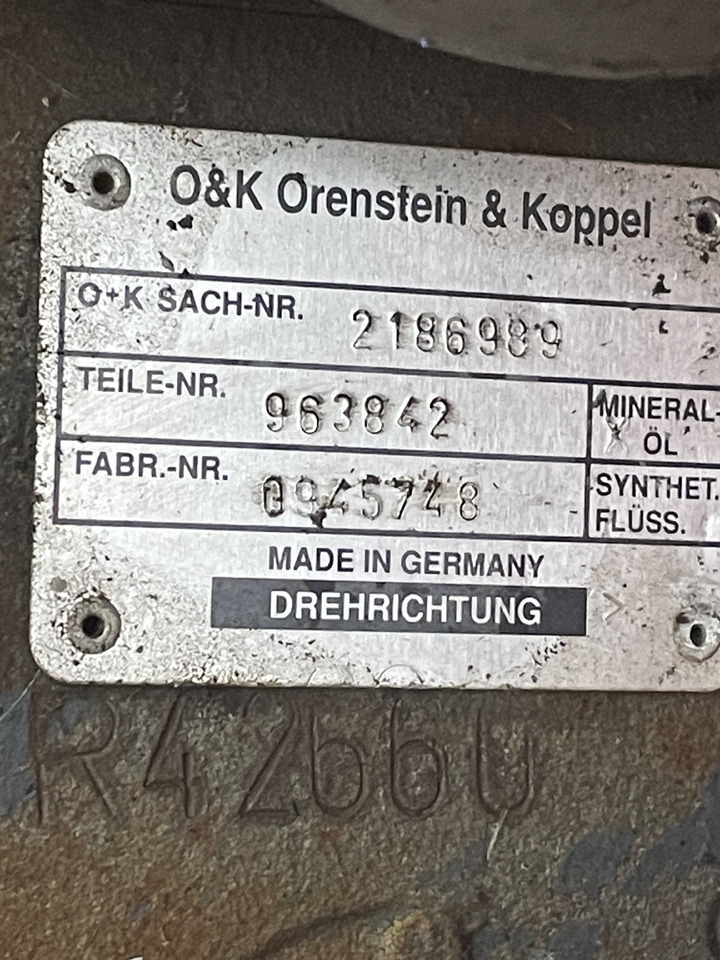 Pompa hydrauliczna O&K 2186989 963842 - Pompe hydraulique pour Machine agricole: photos 3 Pompa hydrauliczna O&K 2186989 963842 - Pompe hydraulique pour Machine agricole: photos 3