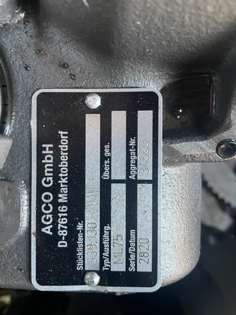 Vario ml75 fendt 312 Vario - Boîte de vitesse pour Machine agricole: photos 2 Vario ml75 fendt 312 Vario - Boîte de vitesse pour Machine agricole: photos 2