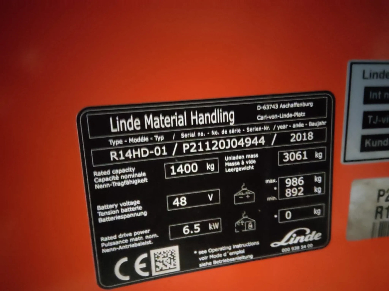 Linde R14HD-01 - Chariot à mât rétractable: photos 2 Linde R14HD-01 - Chariot à mât rétractable: photos 2