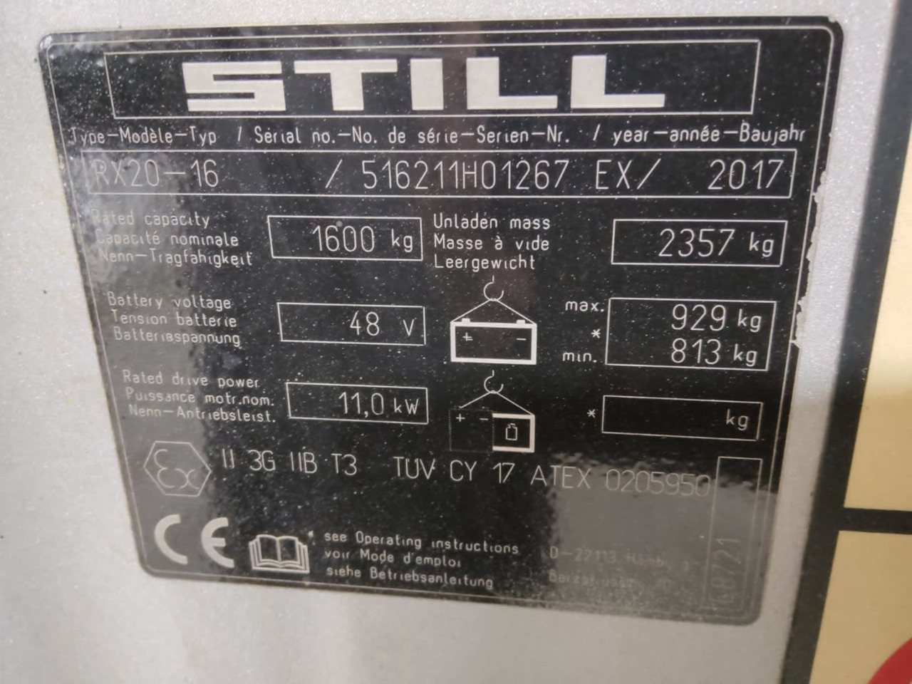 STILL RX20-16/EX - Chariot élévateur électrique: photos 5 STILL RX20-16/EX - Chariot élévateur électrique: photos 5