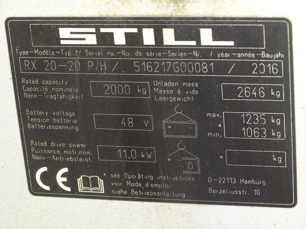 STILL RX20-20P/H - Chariot élévateur électrique: photos 5 STILL RX20-20P/H - Chariot élévateur électrique: photos 5