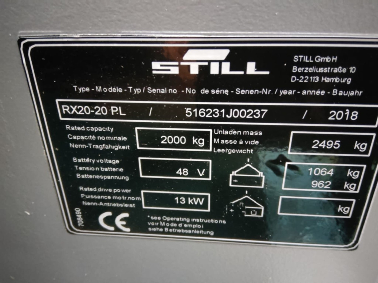 STILL RX20-20PL - Chariot élévateur électrique: photos 4 STILL RX20-20PL - Chariot élévateur électrique: photos 4