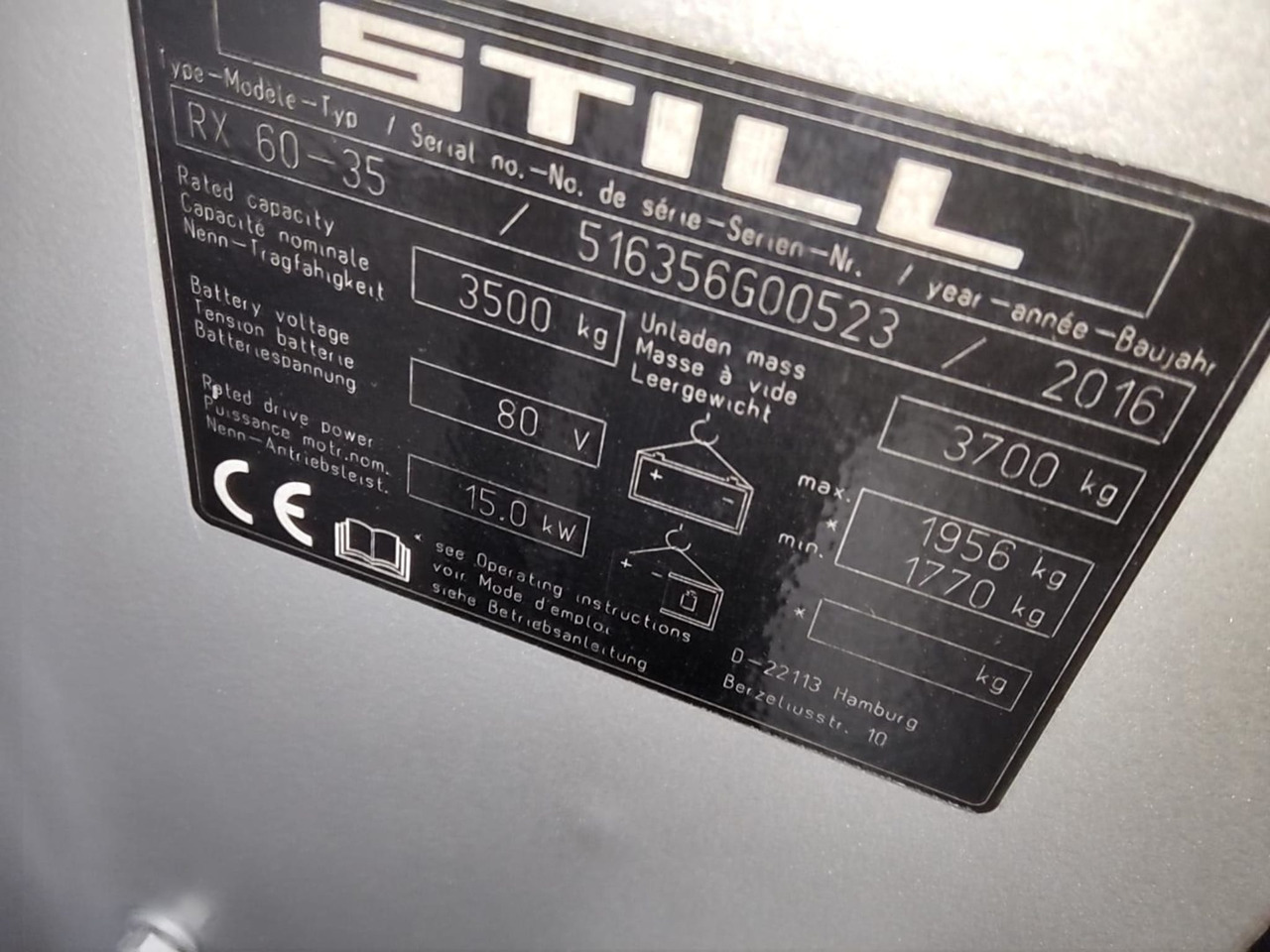 STILL RX60-35 - Chariot élévateur électrique: photos 5 STILL RX60-35 - Chariot élévateur électrique: photos 5