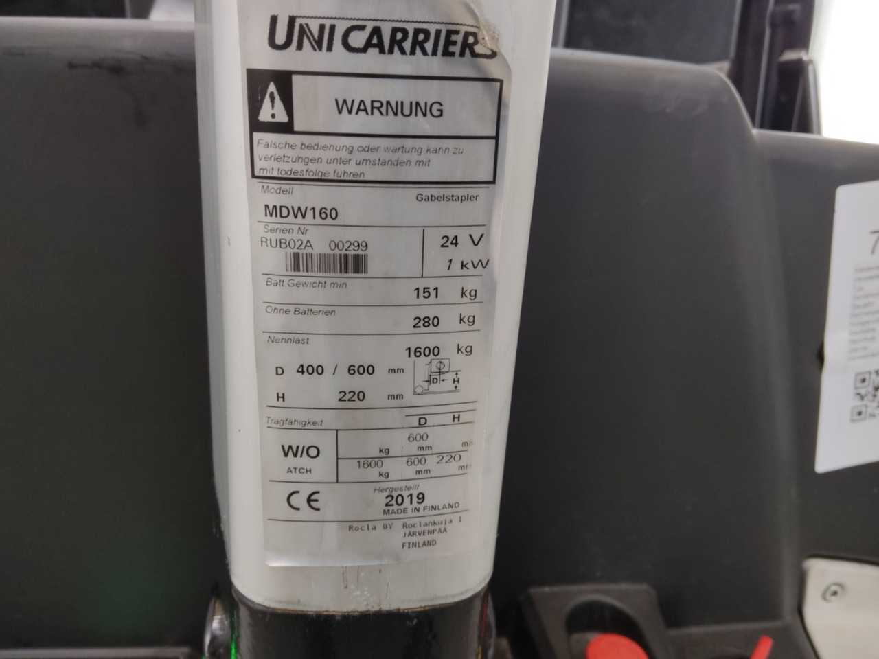 Unicarriers MDW160 - Transpalette: photos 2 Unicarriers MDW160 - Transpalette: photos 2