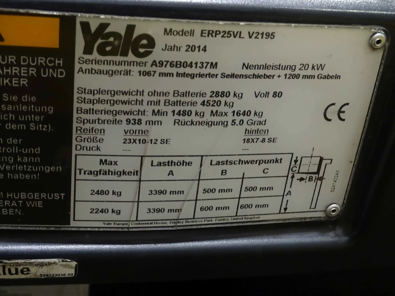 Yale ERP25VL - Chariot élévateur électrique: photos 2 Yale ERP25VL - Chariot élévateur électrique: photos 2