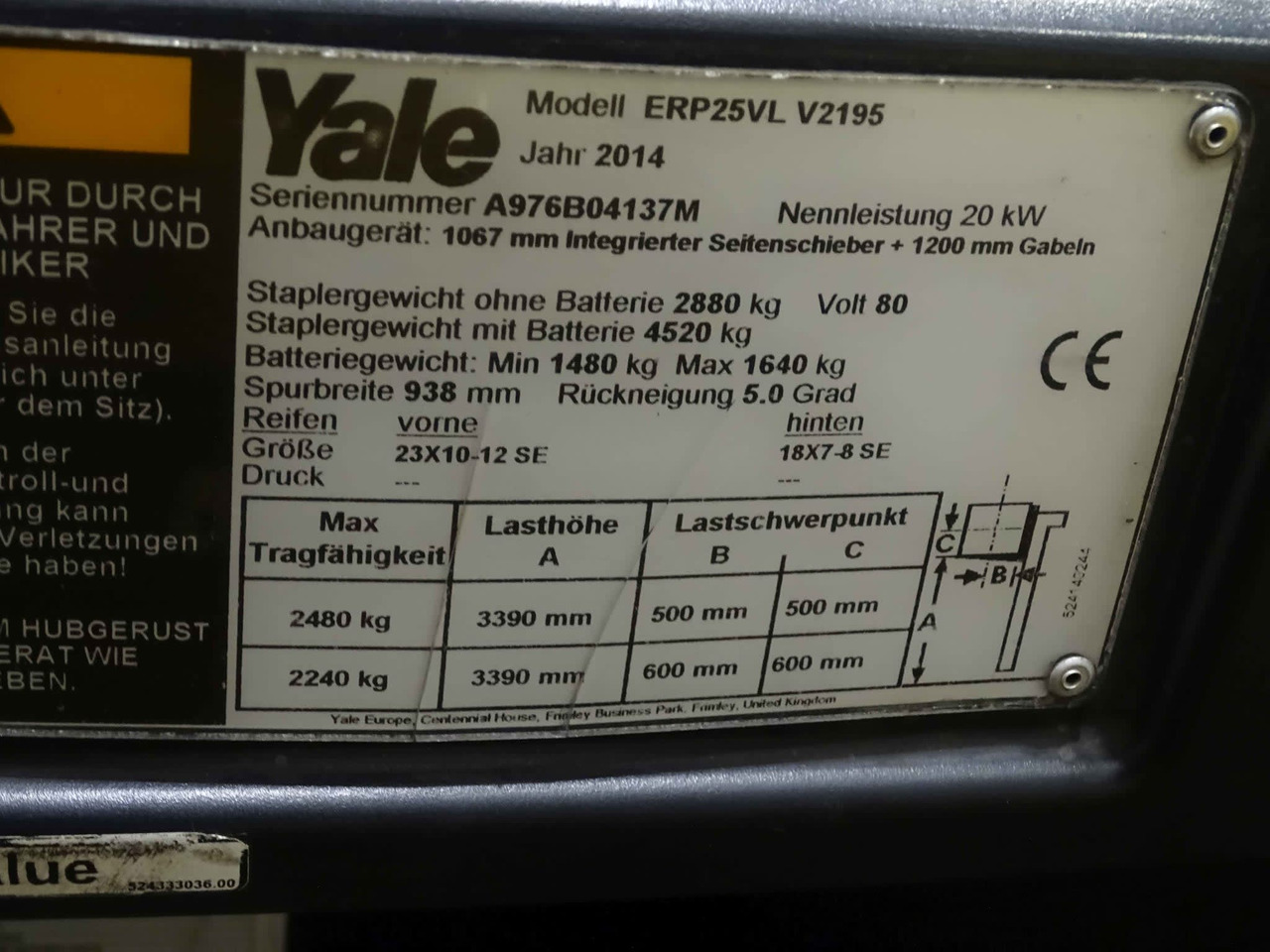 Yale ERP25VL - Chariot élévateur électrique: photos 2 Yale ERP25VL - Chariot élévateur électrique: photos 2