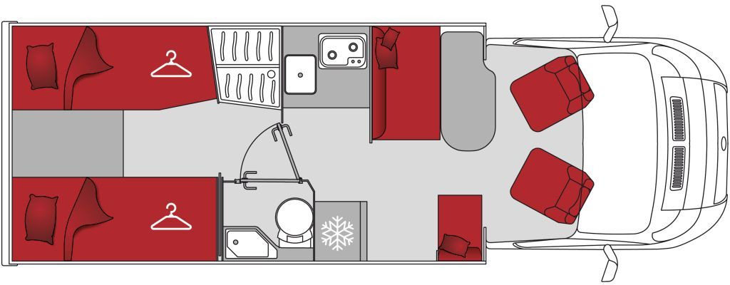 Pilote Pacific P690GJ Evidence Markise SAT Fahrradträge - Camping-car profilé: photos 2 Pilote Pacific P690GJ Evidence Markise SAT Fahrradträge - Camping-car profilé: photos 2