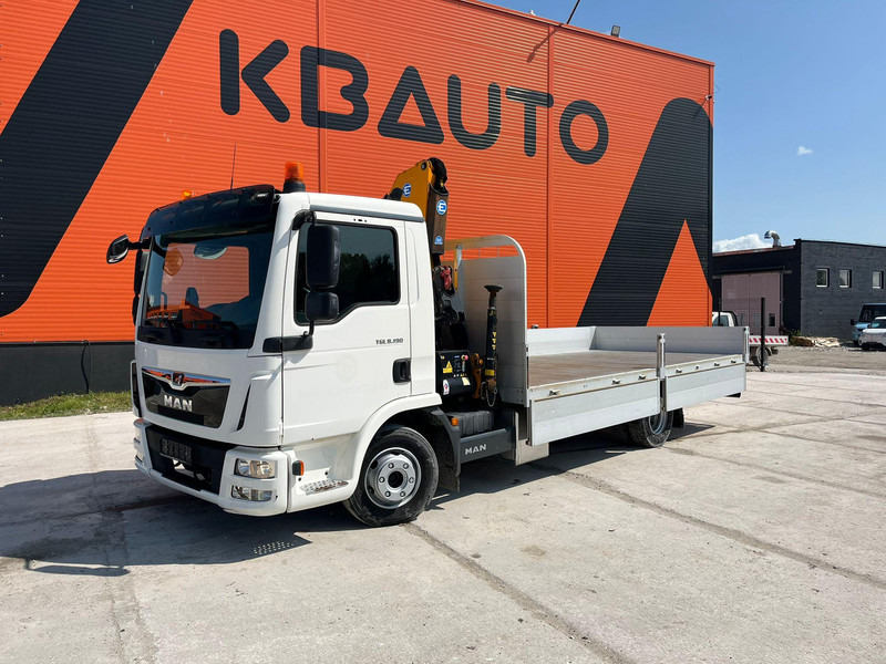 MAN TGL 8.190 4x2 EFFER 80.2/2S / PLATFORM L=5250 mm - Camion plateau, Camion grue: photos 2 MAN TGL 8.190 4x2 EFFER 80.2/2S / PLATFORM L=5250 mm - Camion plateau, Camion grue: photos 2