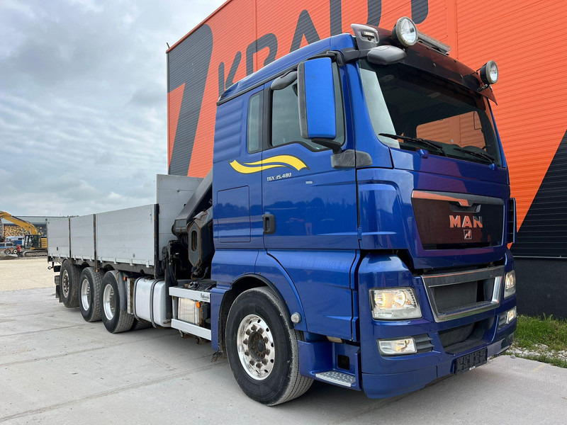 MAN TGX 35.480 8x4*4 HIAB 288E-7 / PLATFORM L=6397 mm - Camion plateau, Camion grue: photos 4 MAN TGX 35.480 8x4*4 HIAB 288E-7 / PLATFORM L=6397 mm - Camion plateau, Camion grue: photos 4