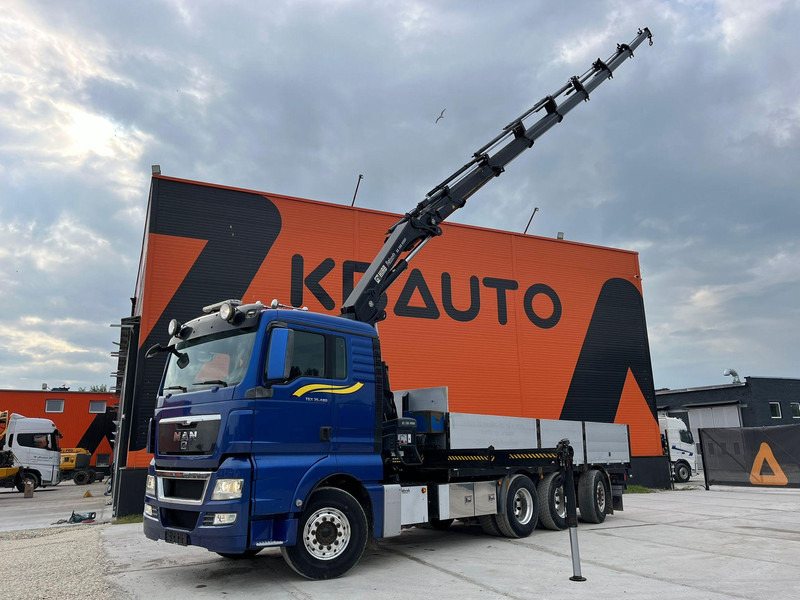 MAN TGX 35.480 8x4*4 HIAB 288E-7 / PLATFORM L=6397 mm - Camion plateau, Camion grue: photos 1 MAN TGX 35.480 8x4*4 HIAB 288E-7 / PLATFORM L=6397 mm - Camion plateau, Camion grue: photos 1