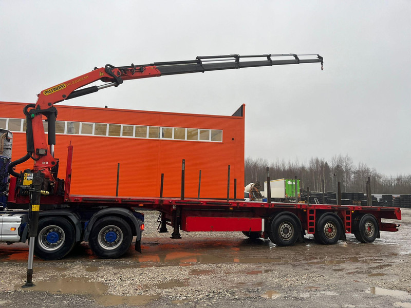 Renders ROC PK 22002 / BOOM 15 m / 1080 kg / PLATFORM 12000 mm - Semi-remorque plateau: photos 1 Renders ROC PK 22002 / BOOM 15 m / 1080 kg / PLATFORM 12000 mm - Semi-remorque plateau: photos 1