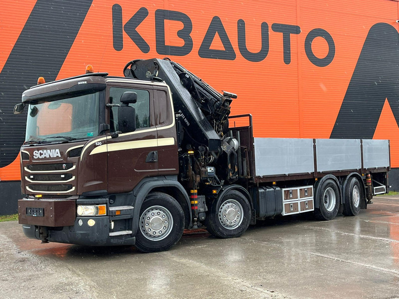 Scania G 450 8x2*6 HIAB 622E-8 + JIB / PLATFORM L=6715 mm - Camion plateau, Camion grue: photos 2 Scania G 450 8x2*6 HIAB 622E-8 + JIB / PLATFORM L=6715 mm - Camion plateau, Camion grue: photos 2