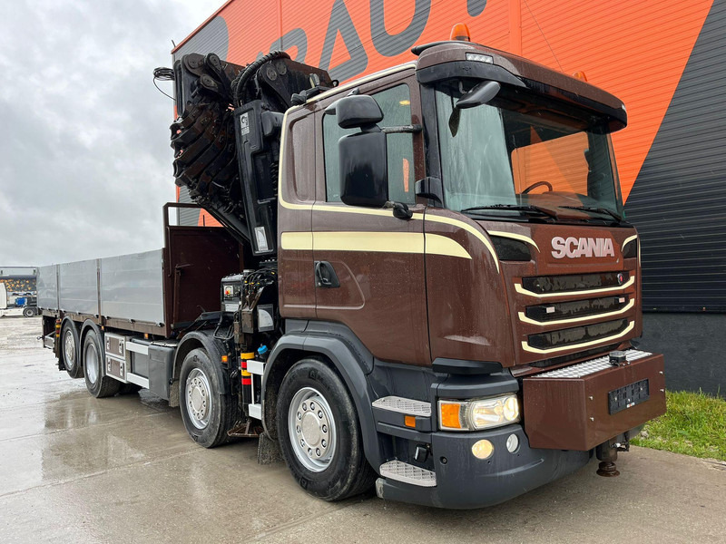 Scania G 450 8x2*6 HIAB 622E-8 + JIB / PLATFORM L=6715 mm - Camion plateau, Camion grue: photos 4 Scania G 450 8x2*6 HIAB 622E-8 + JIB / PLATFORM L=6715 mm - Camion plateau, Camion grue: photos 4