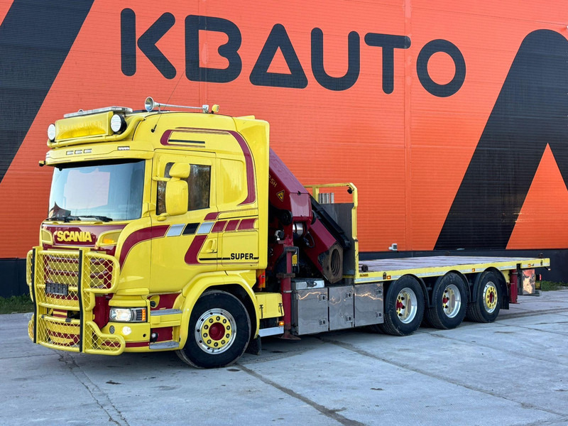 Scania G 490 8x4*4 PK 65002 SH / JIB CONNECTION / PLATFORM L=6301-7499 mm - Camion plateau, Camion grue: photos 2 Scania G 490 8x4*4 PK 65002 SH / JIB CONNECTION / PLATFORM L=6301-7499 mm - Camion plateau, Camion grue: photos 2