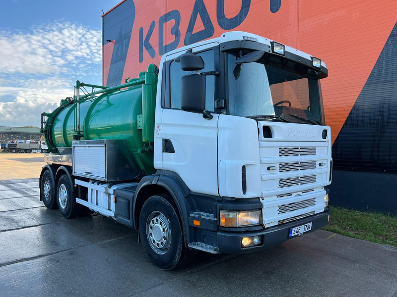 Scania R 124 6x2*4 TANK 1500 I + 13000 l / VACUUM Moro PM200 year 2015 / PRESSURE Pratissoli 500 bar / 200 l/min - Camion hydrocureur: photos 2 Scania R 124 6x2*4 TANK 1500 I + 13000 l / VACUUM Moro PM200 year 2015 / PRESSURE Pratissoli 500 bar / 200 l/min - Camion hydrocureur: photos 2