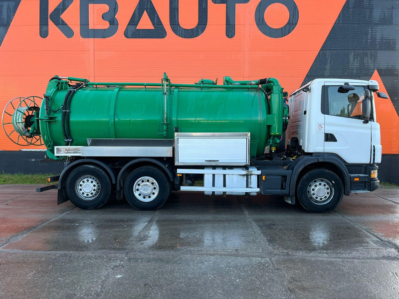 Scania R 124 6x2*4 TANK 1500 I + 13000 l / VACUUM Moro PM200 year 2015 / PRESSURE Pratissoli 500 bar / 200 l/min - Camion hydrocureur: photos 3 Scania R 124 6x2*4 TANK 1500 I + 13000 l / VACUUM Moro PM200 year 2015 / PRESSURE Pratissoli 500 bar / 200 l/min - Camion hydrocureur: photos 3