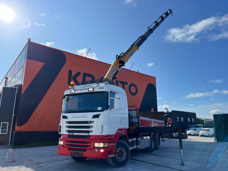 Scania R 500 6x2*4 EFFER 255/6S / PLATFORM L=6620 mm - Camion plateau, Camion grue: photos 1 Scania R 500 6x2*4 EFFER 255/6S / PLATFORM L=6620 mm - Camion plateau, Camion grue: photos 1