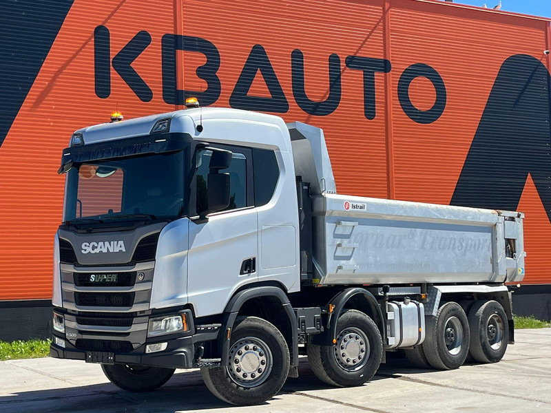 Scania R 500 8x4 RETARDER / FULL STEEL / BOX L=5670 mm - Camion benne: photos 1 Scania R 500 8x4 RETARDER / FULL STEEL / BOX L=5670 mm - Camion benne: photos 1