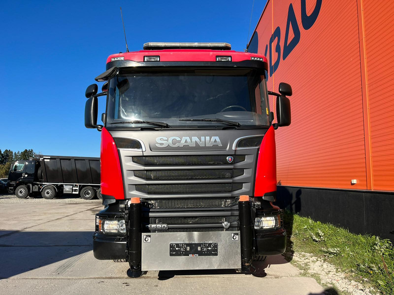 Scania R 520 8x4 COMBI / HIAB 1058E-8 + JIB / PLATFORM L=6269 mm - Camion plateau, Camion grue: photos 3 Scania R 520 8x4 COMBI / HIAB 1058E-8 + JIB / PLATFORM L=6269 mm - Camion plateau, Camion grue: photos 3