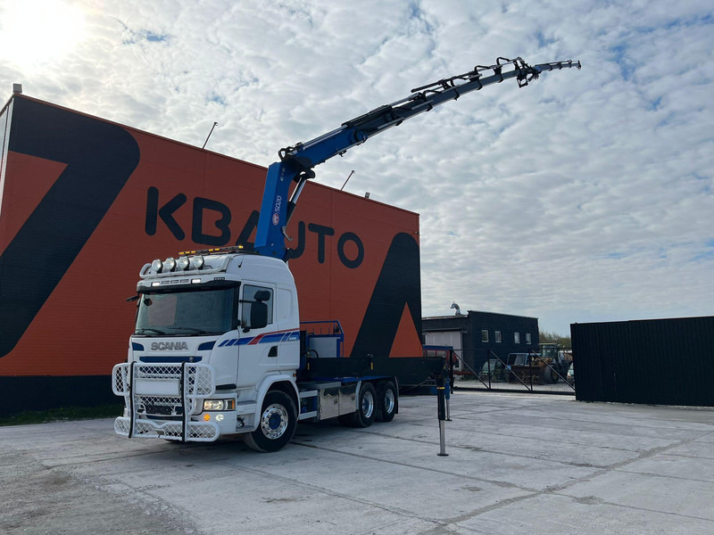 Scania G 490 6x2 HMF 5020 K6 + JIB / RETARDER - Tracteur routier: photos 1 Scania G 490 6x2 HMF 5020 K6 + JIB / RETARDER - Tracteur routier: photos 1