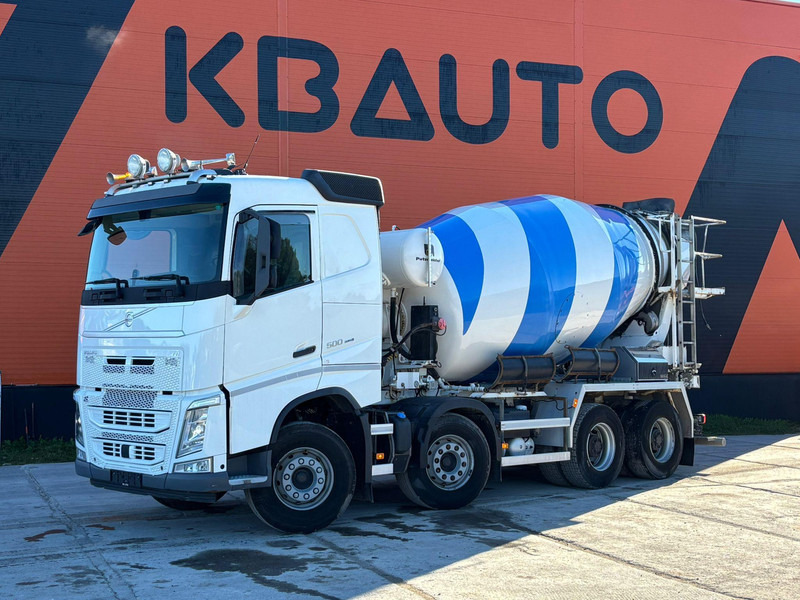 Volvo FH 500 8x4 INTERMIX 10 m3 + CHUTE / TANDEM AXLE LIFT - Camion malaxeur: photos 1 Volvo FH 500 8x4 INTERMIX 10 m3 + CHUTE / TANDEM AXLE LIFT - Camion malaxeur: photos 1