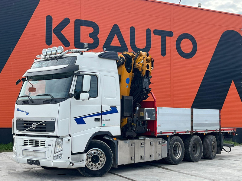 Volvo FH 540 8x4*4 EFFER 525/6S + JIB + WINCH / PLATFORM L=6216 mm - Camion plateau, Camion grue: photos 2 Volvo FH 540 8x4*4 EFFER 525/6S + JIB + WINCH / PLATFORM L=6216 mm - Camion plateau, Camion grue: photos 2