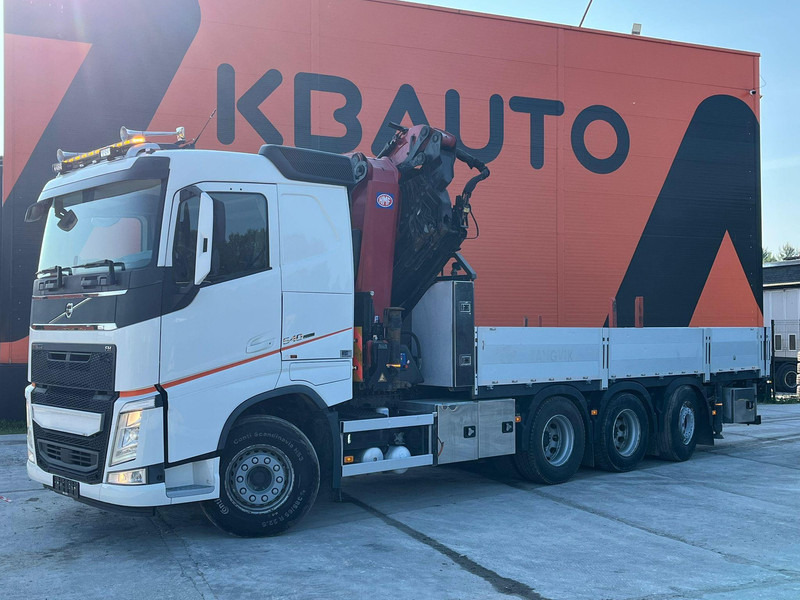 Volvo FH 540 8x4*4 HMF5020K-6 + JIB + WINCH / PLATFORM L=6508 mm - Camion plateau, Camion grue: photos 2 Volvo FH 540 8x4*4 HMF5020K-6 + JIB + WINCH / PLATFORM L=6508 mm - Camion plateau, Camion grue: photos 2