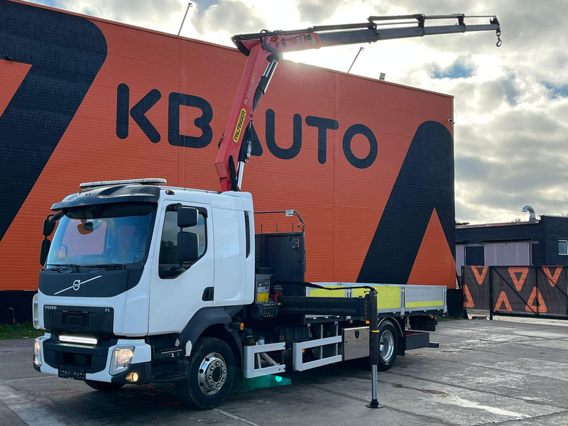 Volvo FL 250 4x2 PALFINGER PK 12.501 / PLATFORM L=5019 mm - Camion plateau, Camion grue: photos 1 Volvo FL 250 4x2 PALFINGER PK 12.501 / PLATFORM L=5019 mm - Camion plateau, Camion grue: photos 1