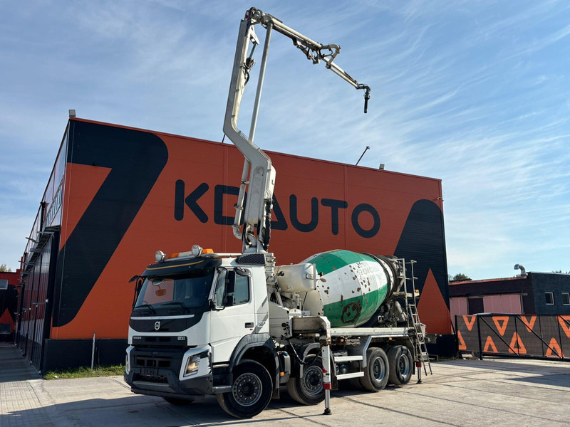 Volvo FMX 500 8x4 PUMI 24-3 - 24 m - 2303 hours / 7 m3 / FULL STEEL - Camion malaxeur: photos 1 Volvo FMX 500 8x4 PUMI 24-3 - 24 m - 2303 hours / 7 m3 / FULL STEEL - Camion malaxeur: photos 1
