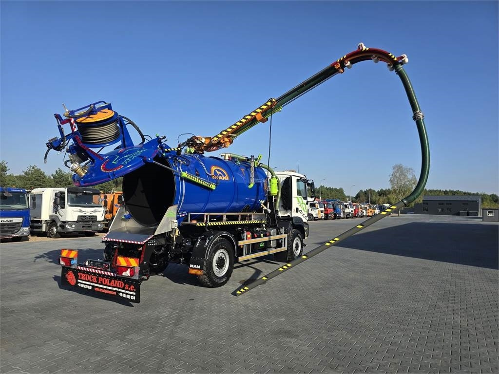 Camion hydrocureur MAN TGM 4x4 GAMON PW8 for collecting liquid waste sepa: photos 35