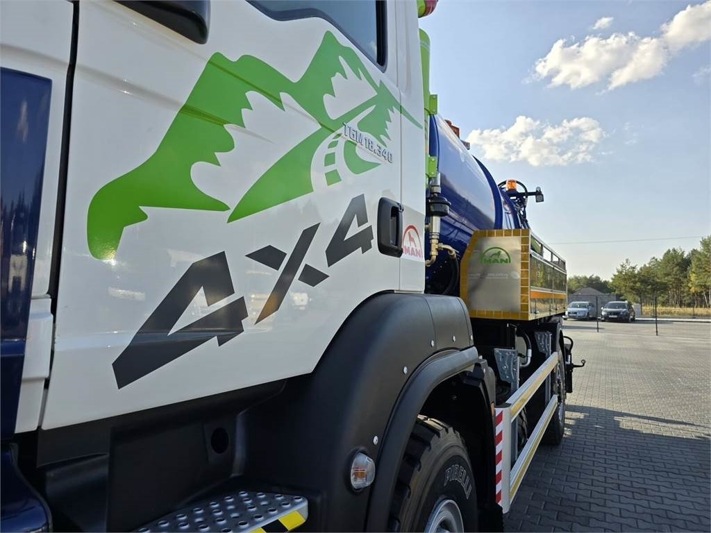Camion hydrocureur MAN TGM 4x4 GAMON PW8 for collecting liquid waste sepa: photos 9