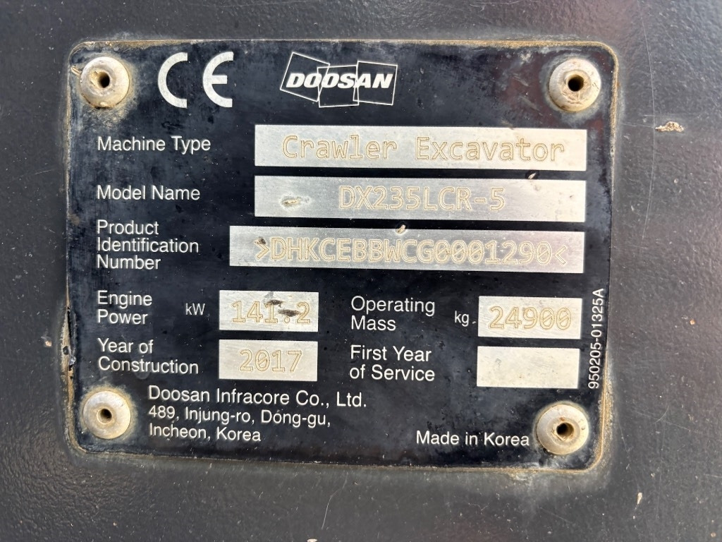 Pelle sur chenille Doosan DX 235 LCR-5 - DX235 - DX235LCR - 235: photos 17