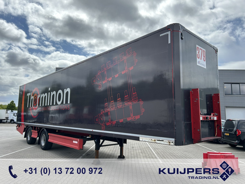 Groenewegen Jumbo DRO-14-18 / Box Trailer / 2x Stuuras / Laadklep / APK 06-26 - Semi-remorque fourgon: photos 1 Groenewegen Jumbo DRO-14-18 / Box Trailer / 2x Stuuras / Laadklep / APK 06-26 - Semi-remorque fourgon: photos 1