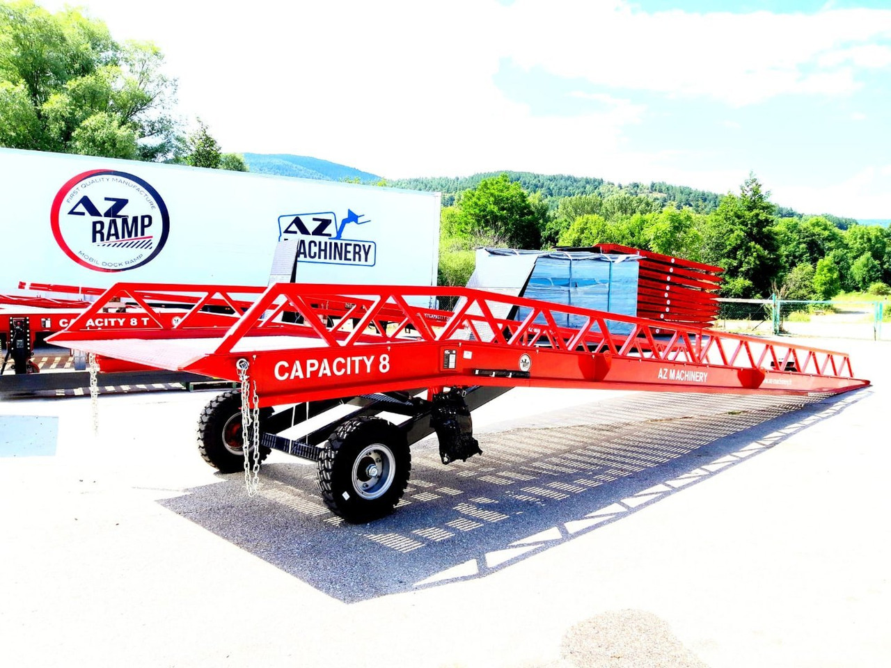 Rampe de chargement neuf AZ RAMP-EASY XL-10 . Mobil Loading Ramp  WIDE With Level Off, 10 t Capacity: photos 8