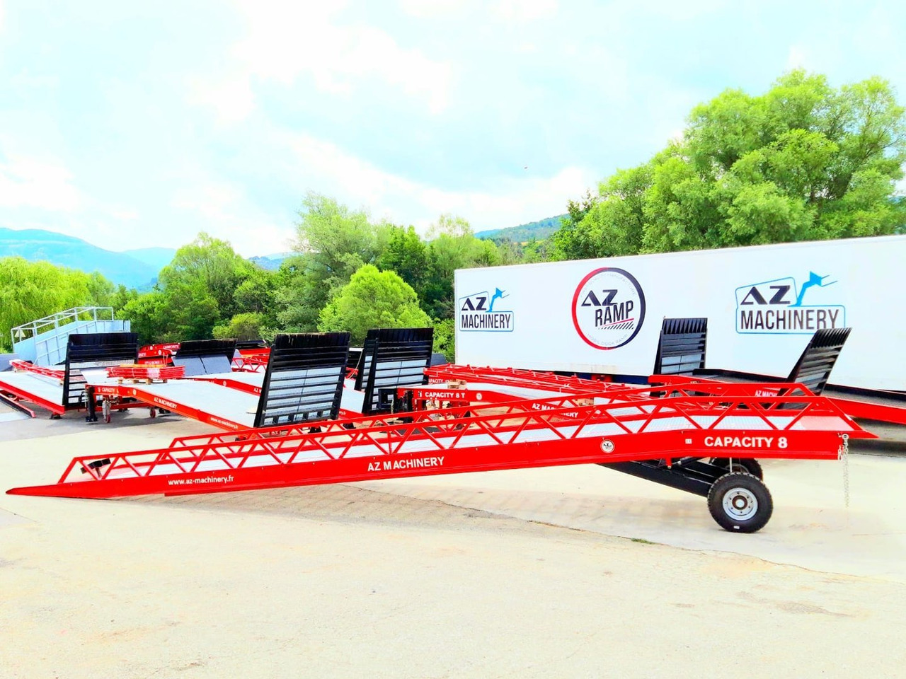 Rampe de chargement neuf AZ RAMP-EASY XL-10 . Mobil Loading Ramp  WIDE With Level Off, 10 t Capacity: photos 12