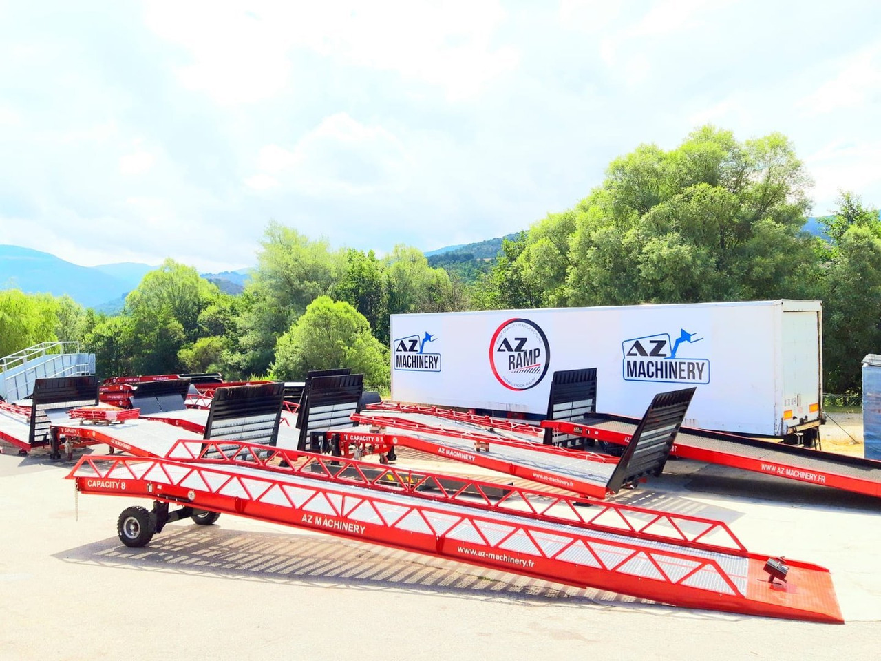 Rampe de chargement neuf AZ RAMP-EASY XL-10 . Mobil Loading Ramp  WIDE With Level Off, 10 t Capacity: photos 5