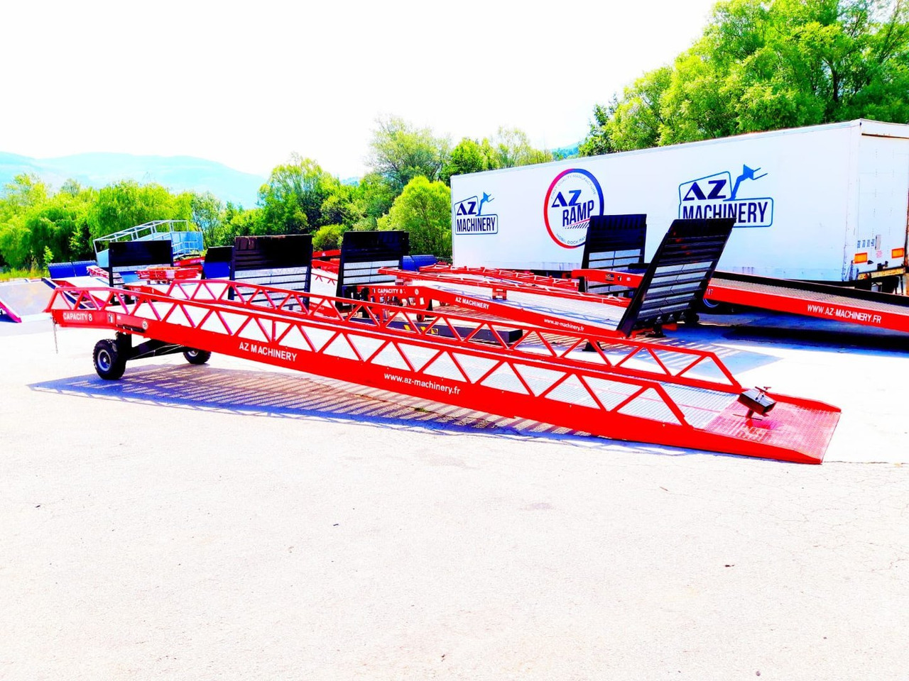Rampe de chargement neuf AZ RAMP-EASY XL-10 . Mobil Loading Ramp  WIDE With Level Off, 10 t Capacity: photos 9