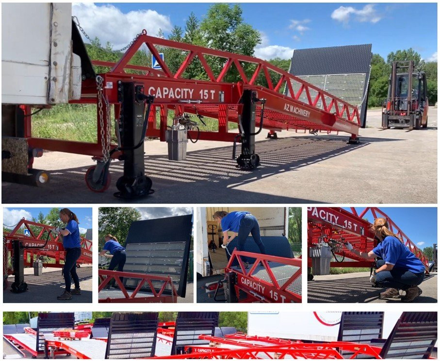 Rampe de chargement neuf Loading Ramp with with electric tilting bridge -  AZ RAMP - STAR- 10T-ZR-E. 10 ton capacity: photos 15