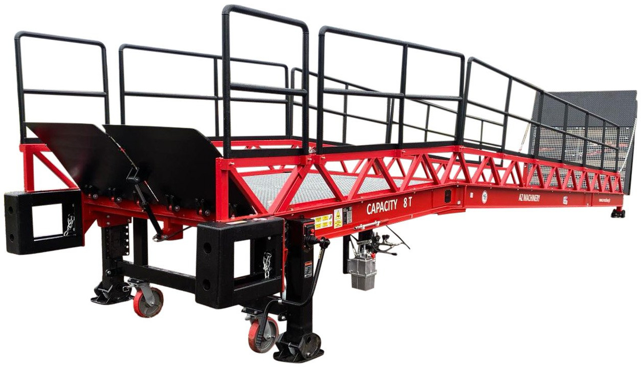 Rampe de chargement neuf Loading Ramp with with folding tilting bridge - AZ RAMP - STAR-OTC- 10T. 10 ton capacity: photos 1