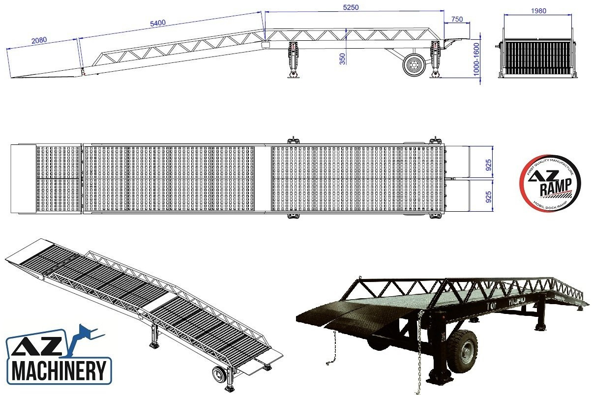 Rampe de chargement neuf Loading Ramp with with hydraulic tilting bridge -  AZ RAMP - STAR LLO- 10T.: photos 5