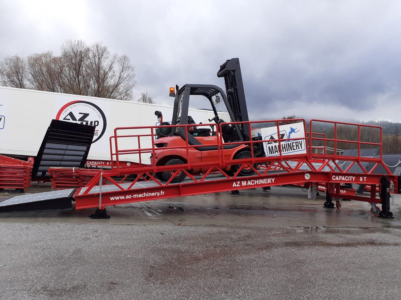 Rampe de chargement neuf Loading Ramp with with hydraulic tilting bridge -  AZ RAMP - STAR-RL- 10T. 10 ton capacity: photos 6