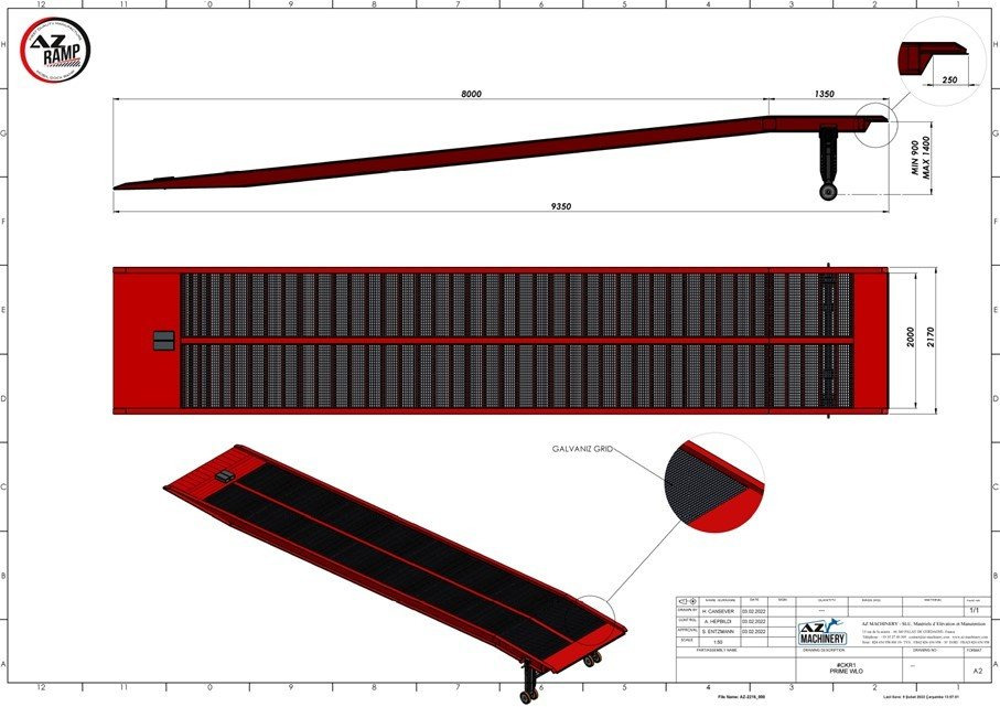 Rampe de chargement neuf **RENTAL 12-24-36 Month** AZ RAMP-PRIME PRIME WLO + 8 .  Industrial Mobil Loading Ramp: photos 6