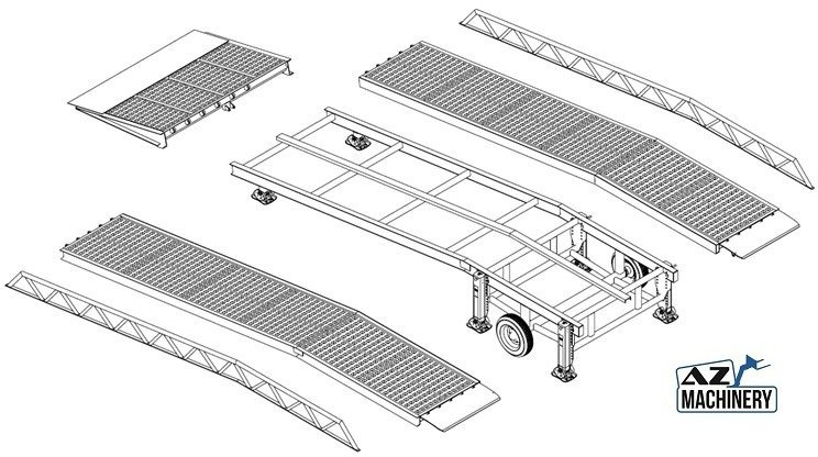 Rampe de chargement neuf Wide Loading Ramp with hydraulic tilting bridge -  AZ RAMP - STAR-10-XL: photos 9
