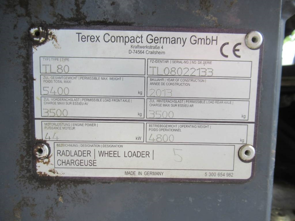 Terex TL 80 AS - Chargeuse sur pneus: photos 5 Terex TL 80 AS - Chargeuse sur pneus: photos 5